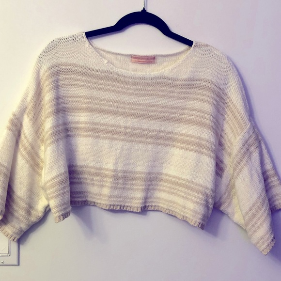 UO Atlantic Dolman Cropped Sweater Size S - Picture 3 of 3